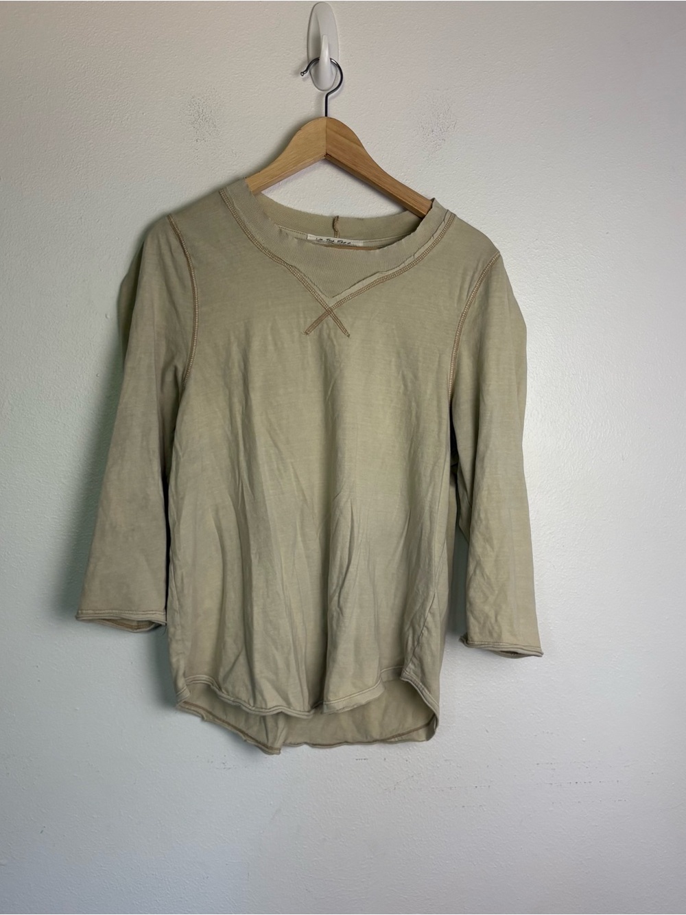 We The Free Vintage Well‎ Worn Lagenlook Frayed Goblincore Shirt Size Medium